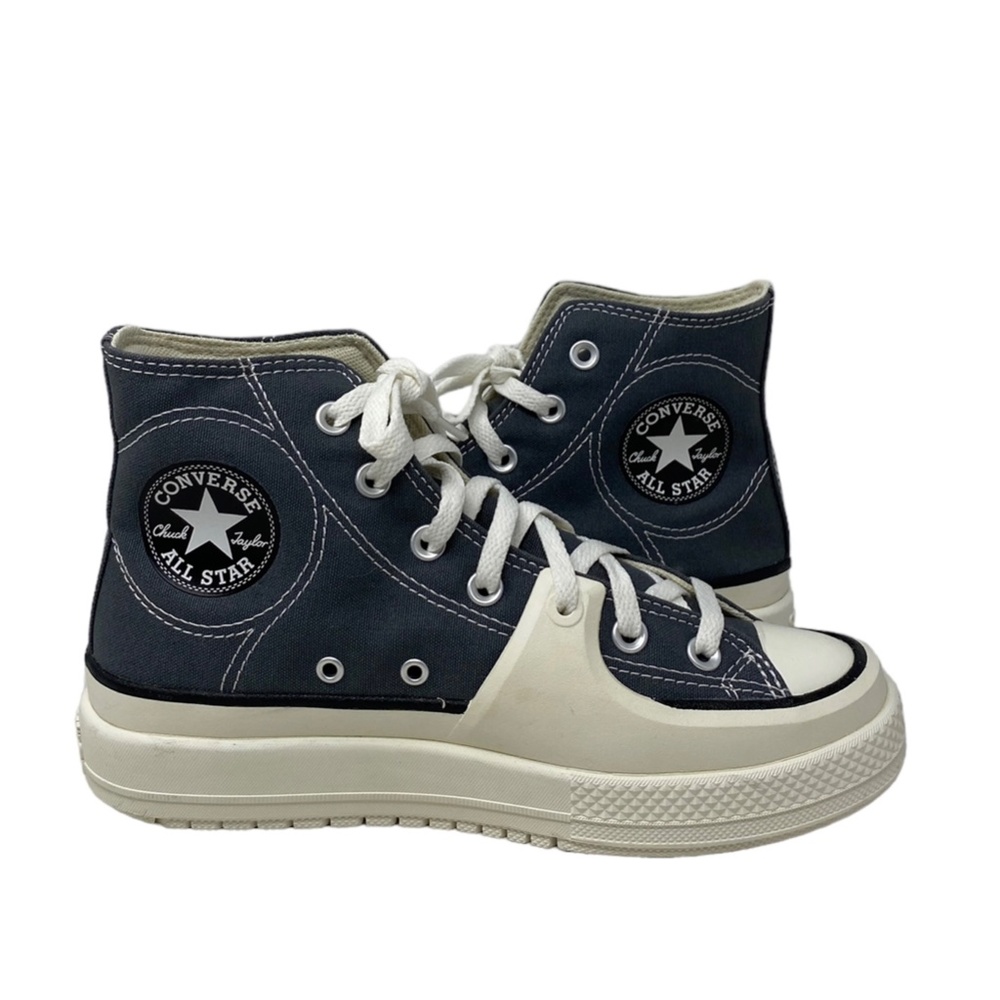 Converse Chuck Taylor Hi Construct Shoes Canvas Gray Women's Size Skate A05116C - Picture 6 of 9
